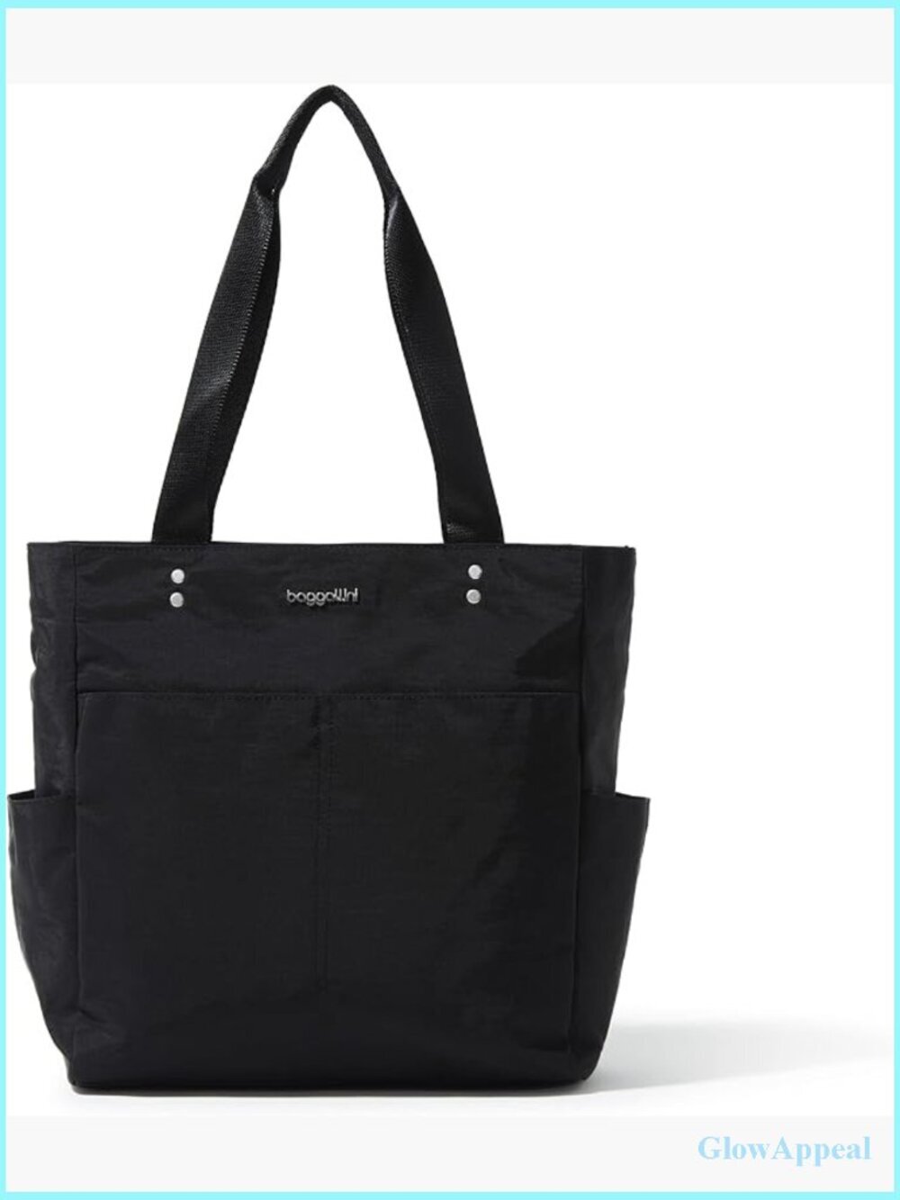 Lightweight Nylon Tote Bag with Laptop Compartment & Luggage Sleeve